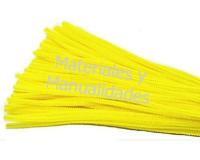 50 Chelines Gamuzados Amarillo Bandera para muñecos Decoración