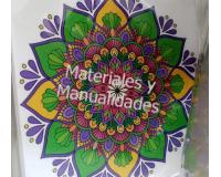 Mandala Lámina Adhesiva de 16cm sticker para manualidades