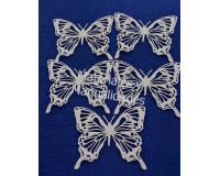 Figuras en fomy troqueladas Mariposas escarchadas x5pz