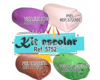 Set 4 masas 500 grs de porcelanicrón violeta piel trigeña verde