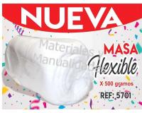 Masa de porcelanicrón flexible Blanco titanio para figuras pasti