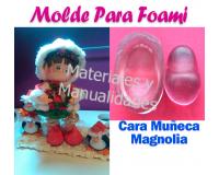 Termoforma Cara de muñeca magnolia universal 8cm para fofucha