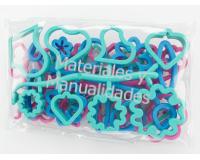 Cortador de galletas 30 moldes flores fondant porcelanicrón past