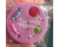 Molde para apliques dulces caramelos y chupetas mini