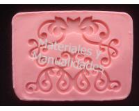 Arabescos Grande n22 En relieve 3d molde en silicona para pasta