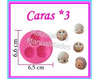 Molde en silicona caras para pasta flexible