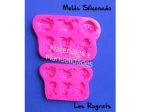 Molde siliconado los rugrats personajes animados para decorar cu