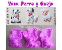 Molde Para Foami animales vaca oveja perro Termoforma