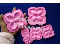 Molde para Fomi rosa y capullo floristería y manualidad foami