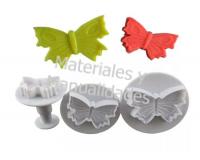 Molde mariposas con expulsor para decorar pasta flexible tortas 