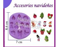 Molde silicona Coronas x2 para masa flexible