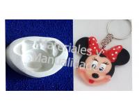 Inyector molde cara minnie miniatura 1cm animados disney