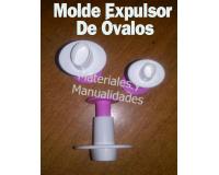 Set Moldes óvalos cortador con exoulsor para fondant y porcelana