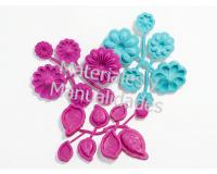 Set moldes flores y Hojas De Rosa flores Moldes Para Foami Fomi