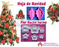 Set Moldes Foami hoja universal y flores o sépalos para floriste