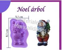 Molde silicona Papá Noel Santa campana para pasta flexible