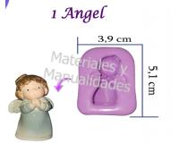 Molde en silicona ángel para recordatorios de bautizo con pasta 