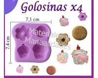 Molde en silicona Muffins para masa flexible