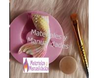 Molde Silicona aleta de sirena para decorar fondant y manualidad