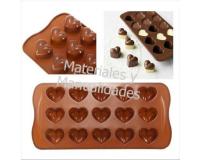 Molde de en silicona corazón 3d san valentin Para chocolate fond