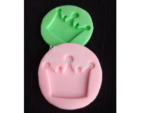 Molde en Silicona Corona o tiara para apliques con pasta flexibl