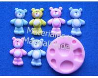 Molde en Silicona oso cariñoso para pasta flexible