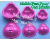 Molde para foamy cara papa noel Santa Claus cachetón