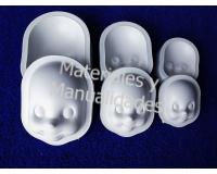 Troquel para foami fomy caras x3 fofuchos y muñecas