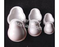 Set Molde Para Foamy Caras de Pera Muñecas Goma Eva x3