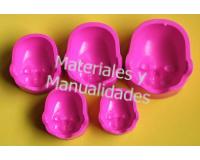 Molde Plástico Caras unisex para muñecos en fimo fondant y pasti