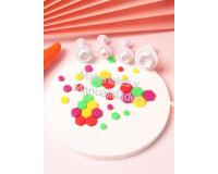 Molde marcador expulsor de hexágonos mini para decorar fondant p