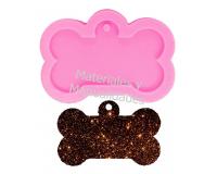 Molde silicona para resina epóxica placa hueso de Perro 5.5cm