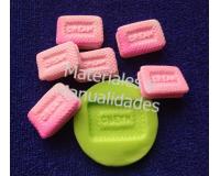 Molde en silicona galleta cream para botones en porc