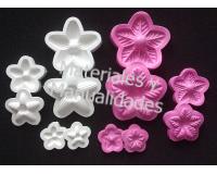 Kit x6 Moldes Para Foamy sépalos flor de verano y rosa lirio Par