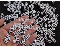 Cuentas de Números Negros con Blanco pasador para pulseras 15gr