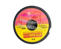 Nylon rígido calibre 4, rollo 100 metros 4Lb de 0.20mm para bisu