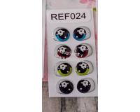 Ojos adhesivos ref.24 de 5mm de relieve 3d sticker 15pz