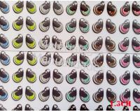Ojos adhesivos 1.5cm Giordano para muñecas en peluches Eva 8pz