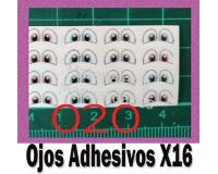 Set Ojos adhesivos #20 resinados #3 efectos 3d para muñecos