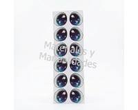 Ojos adhesivos de 2cm para munecos navidad x6pz