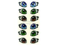 Ojos Resinados Adhesivos #9 Relieve alto para manualidades fomy pasta