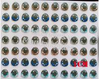 Ojos adhesivos 7mm para muñecas en foamy goma eva porcelanicron