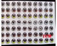 Ojos adhesivos 1cm para muñecas en foamy goma eva porcelanicron