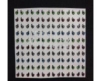 Ojos adhesivos Resinados 5mm para muñecas peluches y artesanías