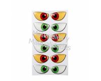 Ojos adhesivos grinch de 2cm para muñecos peluches 6pz