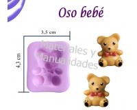 Molde silicona Oso Mini para pasta flexible