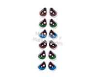 Cartón de Ojos adhesivos de 2cm Giordano para muñecos peluches E