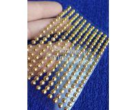 Perlas Doradas adhesivos de 4mm Adornos Brillantes decorativos