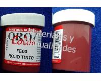 Pintura Acrílico 60ml rojo Tinto Semitraslúcido 1pz