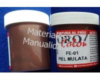 Piel Mulata Pintura Acrílico Al Frío Piel Mulata Africana Rojo